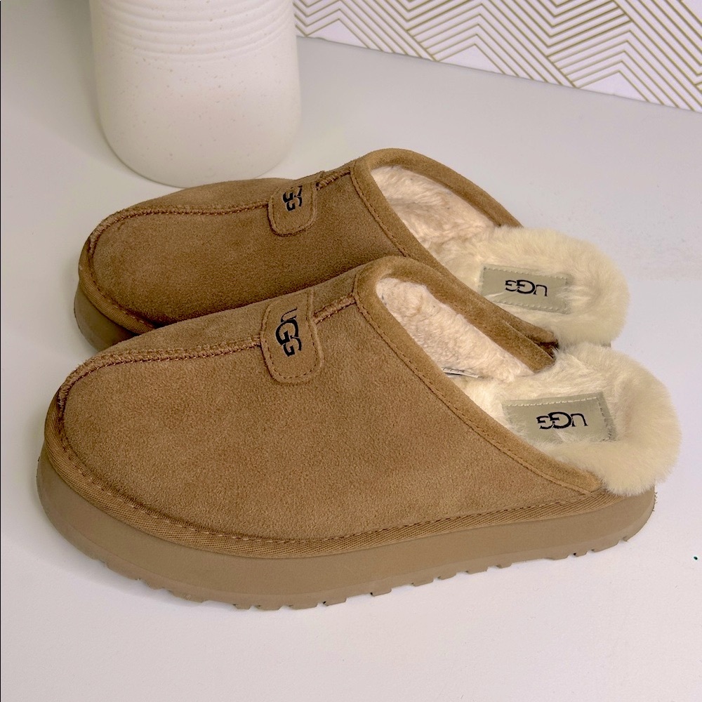 UGG authentic Discoquette slide slippers-size 8-Chestnut and tan - Picture 5 of 9